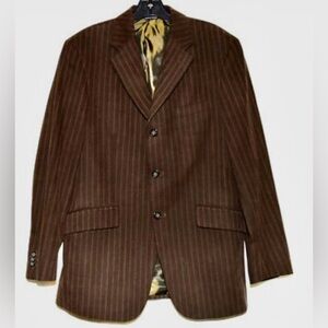 Banana Republic Pinstripe Cotton 3 button Sportcoat